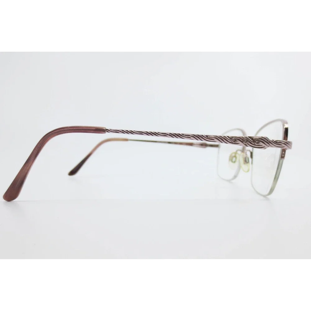 Sophia Loren Zyloware M311 Mauve Semi Rimless Eyeglass Frames 53-17-135 Filigree